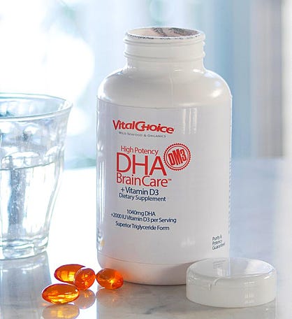 High DHA BrainCare + Vitamin D3 - NSF Certified for Sport